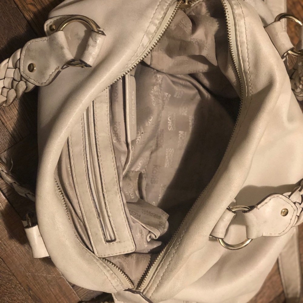 Michael Kors Satchel w/ braided handles + strap - Picture 6 of 6
